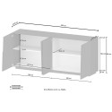 Moderne dressoir voor woonkamer met 4 deuren 200x44x86 Darill 