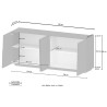 Moderne dressoir voor woonkamer met 4 deuren 200x44x86 Darill 