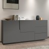 Moderne kast met 2 deuren en 3 lades voor woonkamer of slaapkamer Glencoe Kortingen
