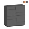 Moderne kast 2 deuren multifunctioneel dressoir 120x44,6x126cm Seeley Aanbieding