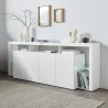 Moderne design dressoir voor woonkamer met 4 deuren 220x40x80 Towyn Aanbod