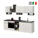 Modulaire moderne design keuken compleet 256cm Domina Afmetingen