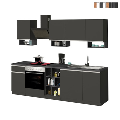 Modulaire moderne design keuken compleet 256cm Domina Aanbieding
