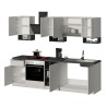 Modulaire moderne design keuken compleet 256cm Domina 
