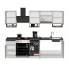 Modulaire moderne design keuken compleet 256cm Domina 