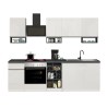 Modulaire moderne design keuken compleet 256cm Domina 