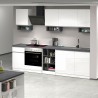 Modulaire moderne design keuken compleet 256cm Domina Voorraad