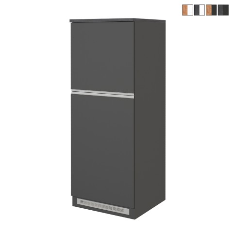 Inbouw koelkastombouw 2-deurs kast keuken 60x60x164,5h Halser Aanbieding
