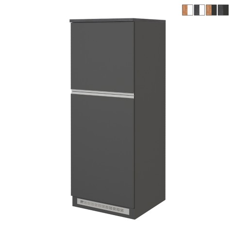Mobiele koelkastomhulling voor inbouw 2 deuren keukenkast 60x60x164,5h Halser Aanbieding