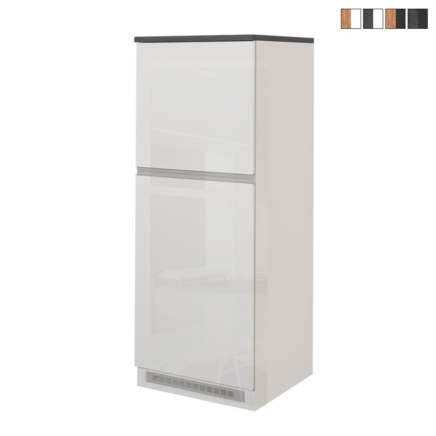 Inbouw koelkastombouw 2-deurs kast keuken 60x60x164,5h Halser Aanbod Inbouw koelkastombouw 2-deurs kast keuken 60x60x164,5h Halser Aanbod