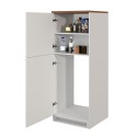 Inbouw koelkastombouw 2-deurs kast keuken 60x60x164,5h Halser 