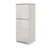 Inbouw koelkastombouw 2-deurs kast keuken 60x60x164,5h Halser 