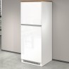 Inbouw koelkastombouw 2-deurs kast keuken 60x60x164,5h Halser 