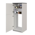 Inbouw koelkastombouw 2-deurs kast keuken 60x60x164,5h Halser 