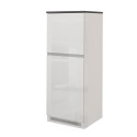 Inbouw koelkastombouw 2-deurs kast keuken 60x60x164,5h Halser 