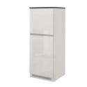Mobiele koelkastomhulling voor inbouw 2 deuren keukenkast 60x60x164,5h Halser 