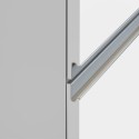 Inbouw koelkastombouw 2-deurs kast keuken 60x60x164,5h Halser 