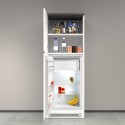 Inbouw koelkastombouw 2-deurs kast keuken 60x60x164,5h Halser 