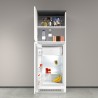 Inbouw koelkastombouw 2-deurs kast keuken 60x60x164,5h Halser 
