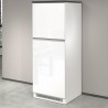 Inbouw koelkastombouw 2-deurs kast keuken 60x60x164,5h Halser 