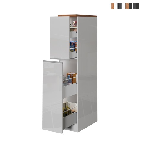 Moderne keukenlade met 2 kruidenlades 30x60x164,5 Trym Aanbieding