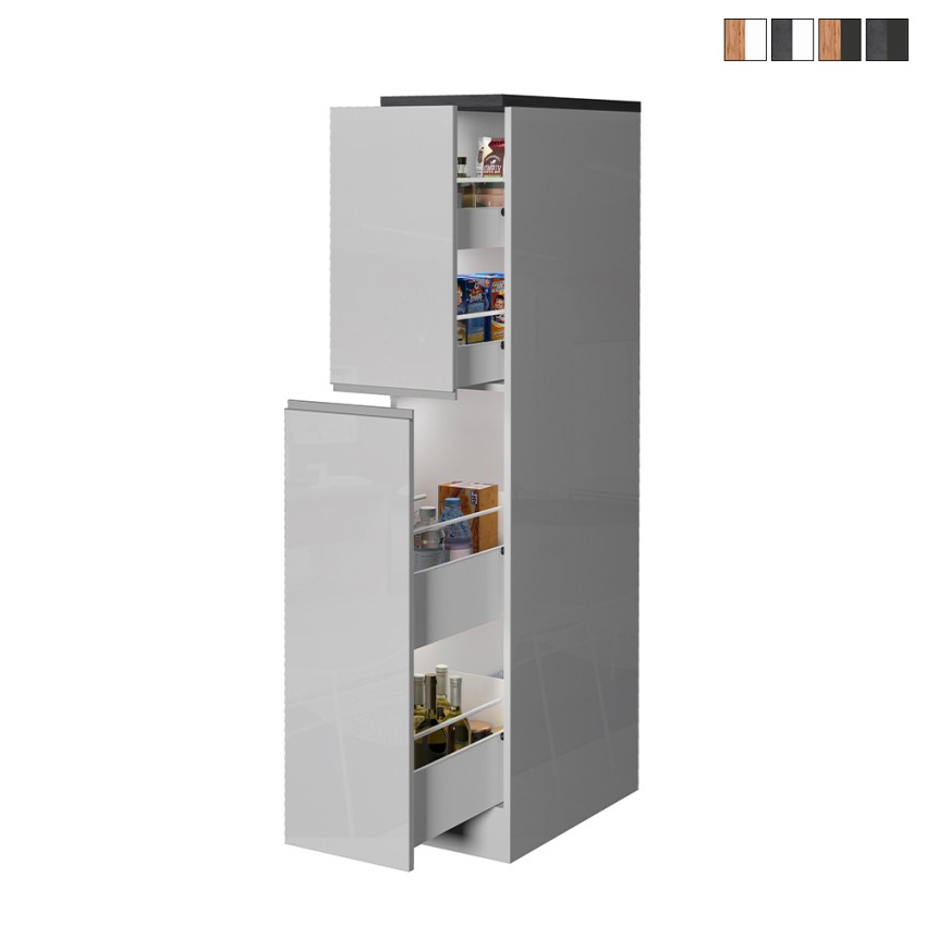 Moderne keukenlade met 2 kruidenlades 30x60x164,5 Trym Verkoop