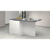 Centrale kookeiland met tafel voor moderne keuken, 2 deuren, 160x90x90cm Grover 