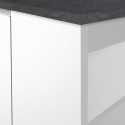 Centrale kookeiland met tafel voor moderne keuken, 2 deuren, 160x90x90cm Grover 
