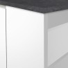 Centrale kookeiland met tafel voor moderne keuken, 2 deuren, 160x90x90cm Grover 