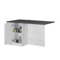 Centrale kookeiland met tafel voor moderne keuken, 2 deuren, 160x90x90cm Grover 