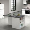 Centrale kookeiland met tafel voor moderne keuken, 2 deuren, 160x90x90cm Grover Keuze