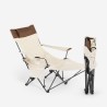Opvouwbare campingstoel met verstelbare voetensteun en bekerhouder Cayambe Kortingen