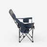 Opvouwbare campingstoel met verstelbare rugleuning en voetensteun Trivor Kortingen