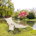 Opvouwbare campingstoel met verstelbare voetensteun en bekerhouder Cayambe Verkoop