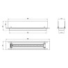 Moderne tafel bio-ethanol haardbrander met glas Athos 