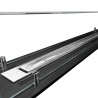 Moderne tafel bio-ethanol haardbrander met glas Athos 