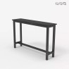 Consoletafel entree meubel 120 x 40 cm hout zwart metaal Welcome Light Dark Kosten