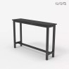 Entreetafel  120x40 cm van hout en zwart metaal Welcome Light Dark Kosten