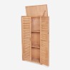 Tuinkast 87x45x160 cm opbergkast met 2 deuren van hout Mallard Catalogus