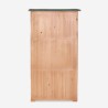Tuinkast 87x45x160 cm opbergkast met 2 deuren van hout Mallard Model