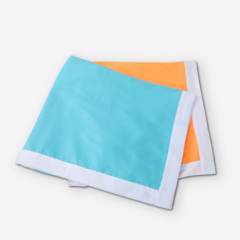 Strandlaken microvezelhanddoek met 2 zakken voor strand- en zwembadligstoelen Aanbieding