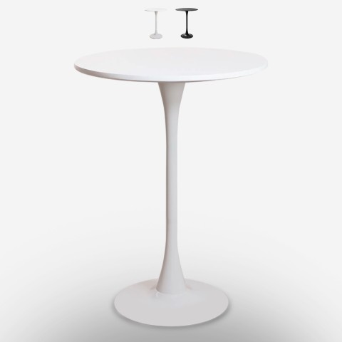 Moderne ronde hoge bartafel in Tulipan-stijl 60 cm Gerbys  Aanbieding