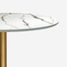Ronde Goblet tafel 80cm klassieke stijl gouden marmereffect Monika Aanbod