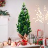Kleine kunstmatige kerstboom met dennenappels en kunstsneeuw 50 cm Stoeren Aanbod