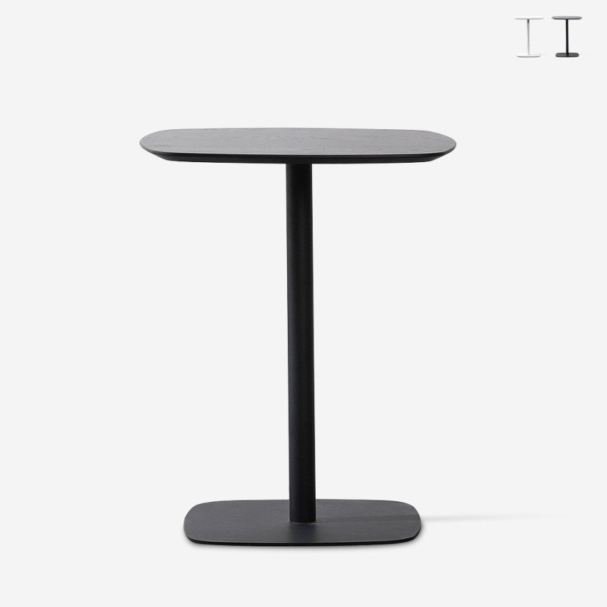 Eettafel voor thuis en horeca 60x60cm van hout en metaal Kells Verkoop Eettafel voor thuis en horeca 60x60cm van hout en metaal Kells Verkoop
