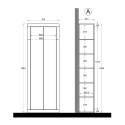 Multifunctionele kast met 2 spiegeldeuren voor badkamer, slaapkamer, hal Tender Aanbod