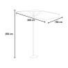 Muurparasol tuin terras bar restaurant 3x1,5m Maui Kortingen