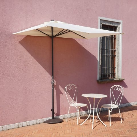 Rechthoekige wandparasol 2,30x1,30m tuin terras Lanai Aanbieding