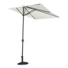 Rechthoekige wandparasol 2,30x1,30m tuin terras Lanai Verkoop