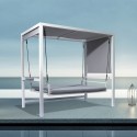 Tuinbank schommel 3-persoons ligbed met aluminium luifel Mirage Korting
